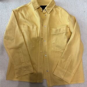 Zara Women's Yellow Jean Jacket